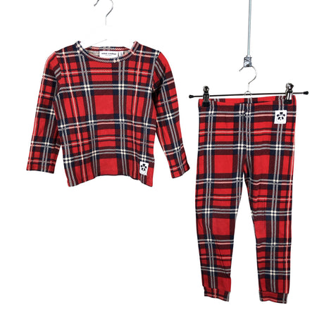 Unisex Mini Rodini - Trikotaažist pluus, suurus 104 - 110 - Punane ()