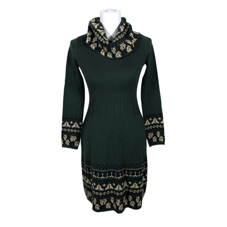Unisex Derhy - Kootud kleit, suurus 36 - Roheline (2)