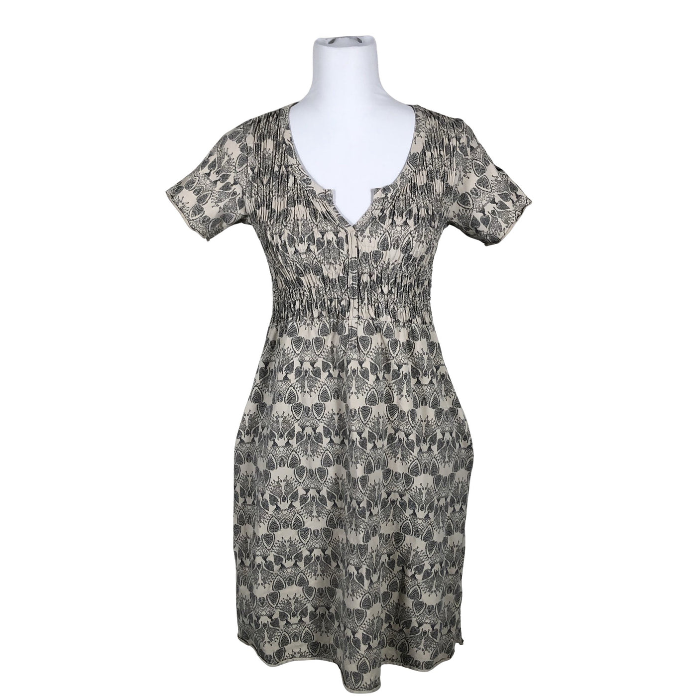 Unisex House of Lola - Trikotaažist kleit, suurus 36 - Beige (1)