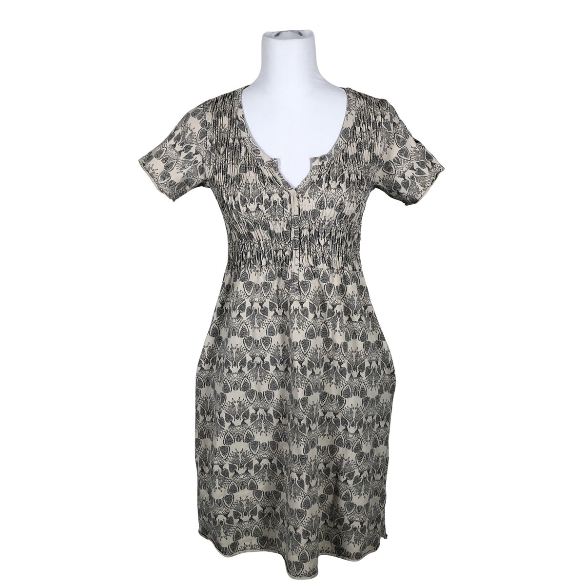 Unisex House of Lola - Trikotaažist kleit, suurus 36 - Beige (1)