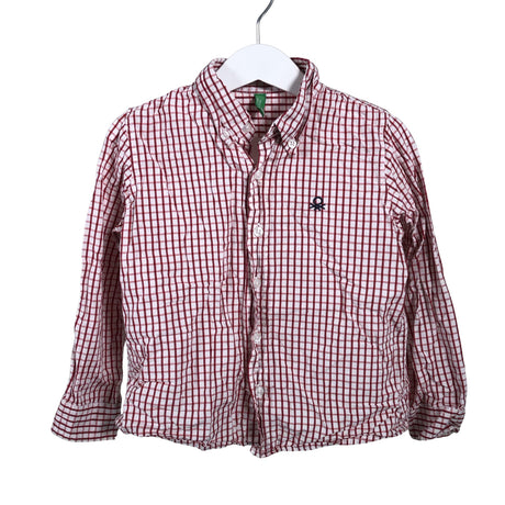 Unisex Benetton - Triiksärk, suurus 98 - 104 - Veinipunane ()