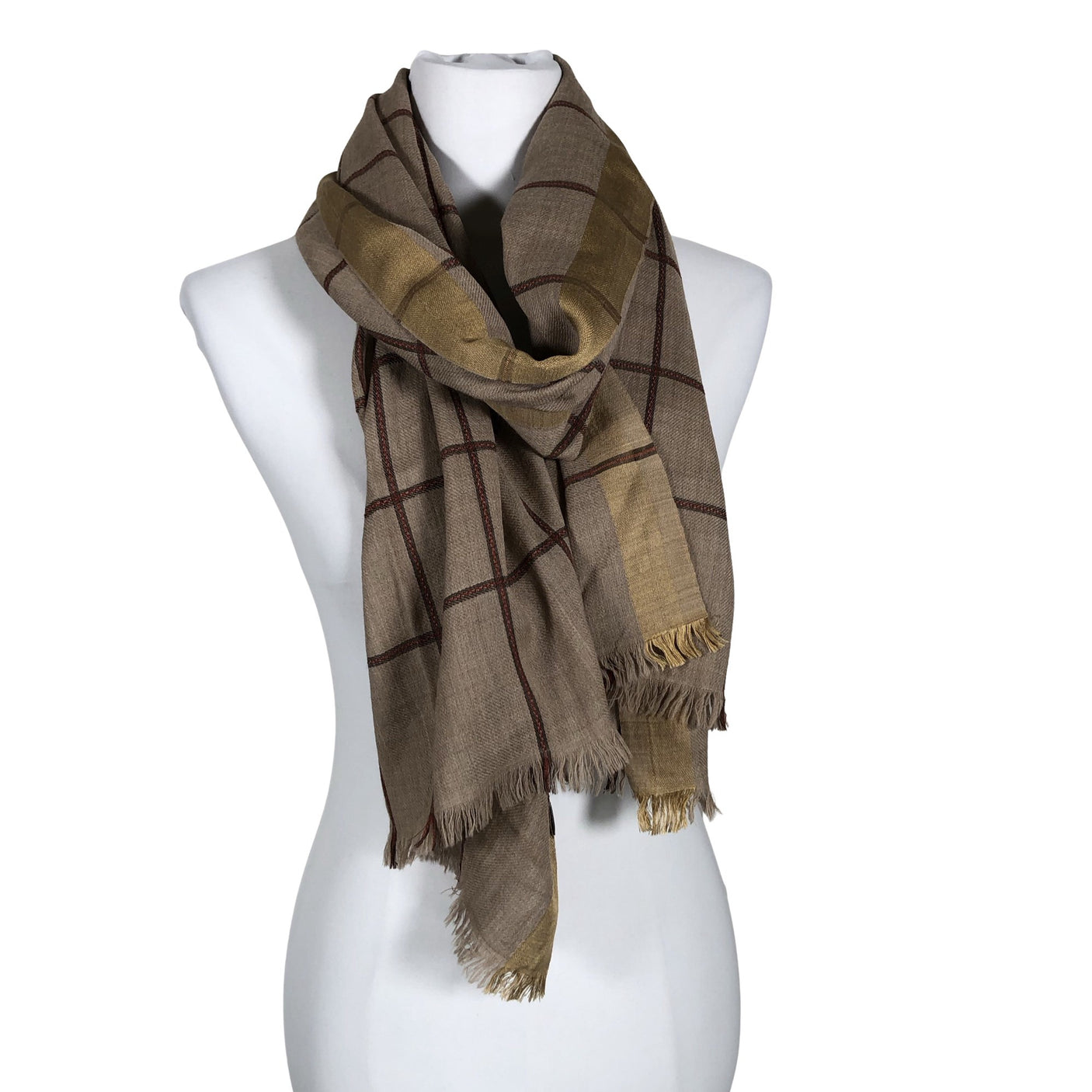 Unisex Jim Thompson - Õhuke sall, suurus Maxi - Beige (1)