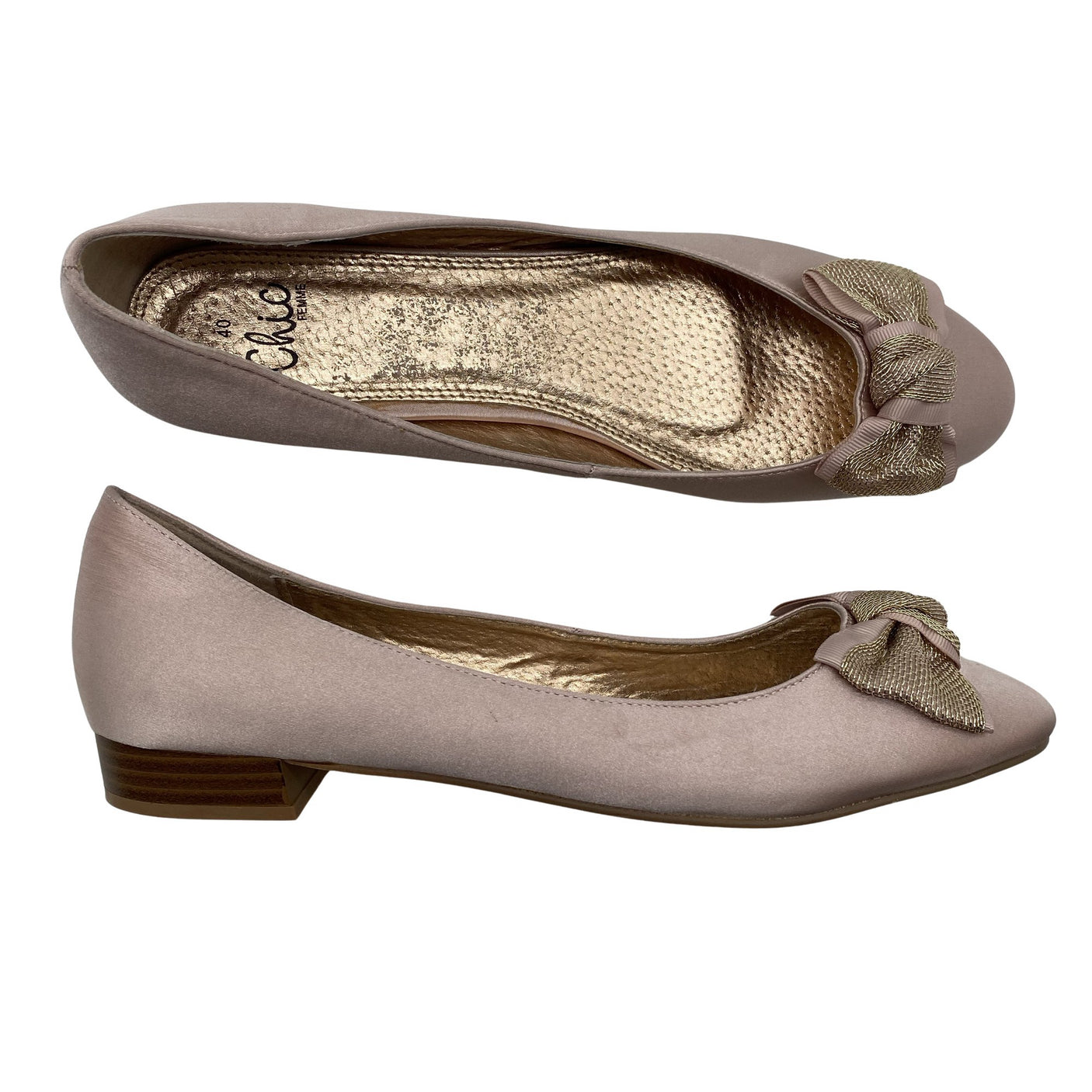 Unisex Chic Femme - Pidulikud baleriinad, suurus 40 - Heleroosa (1)