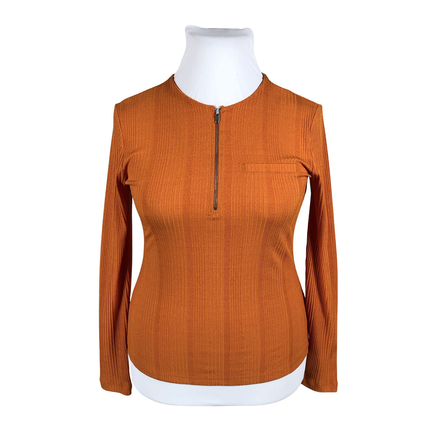 Unisex &Other Stories - Trikotaažist pluus, suurus 42 - Oranž (1)