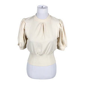 Unisex French Connection - Lühikeste käistega pluus, suurus 34 - Looduslik valge (1)
