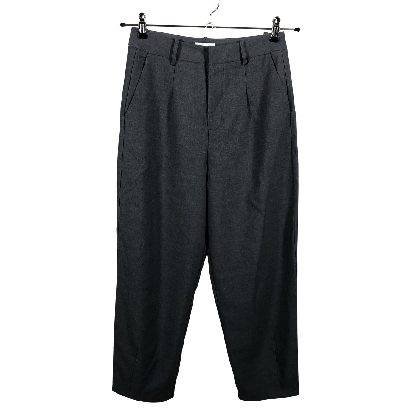 Unisex Kaffe - Mittevenivad püksid, suurus 34 - Hall (1)