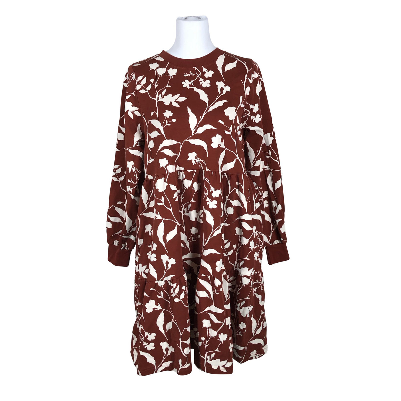 Unisex Toive - Trikotaažist kleit, suurus 38 - Veinipunane (1)