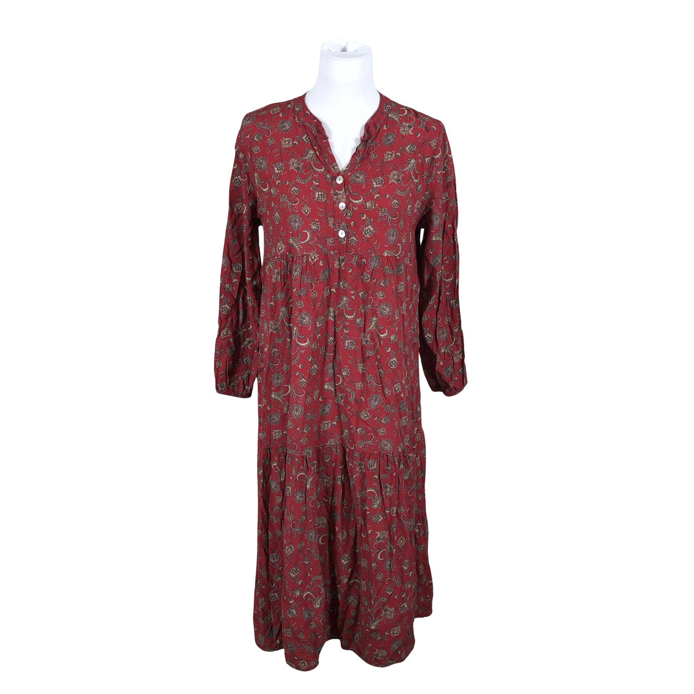 Unisex Bohemiana - Mitteveniv kleit, suurus 40 - Veinipunane (1)