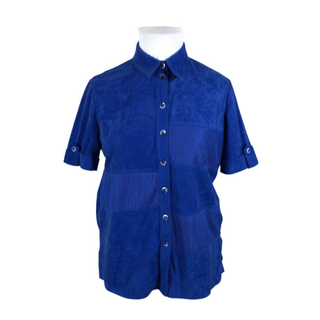 Unisex Creation Atelier - Lühikeste käistega pluus, suurus 42 - Sinine ()