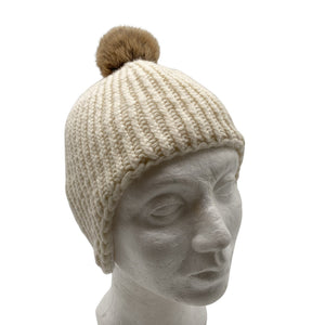 Unisex Luhta - Talvemüts, suurus 52 - 54 cm - Looduslik valge (1)