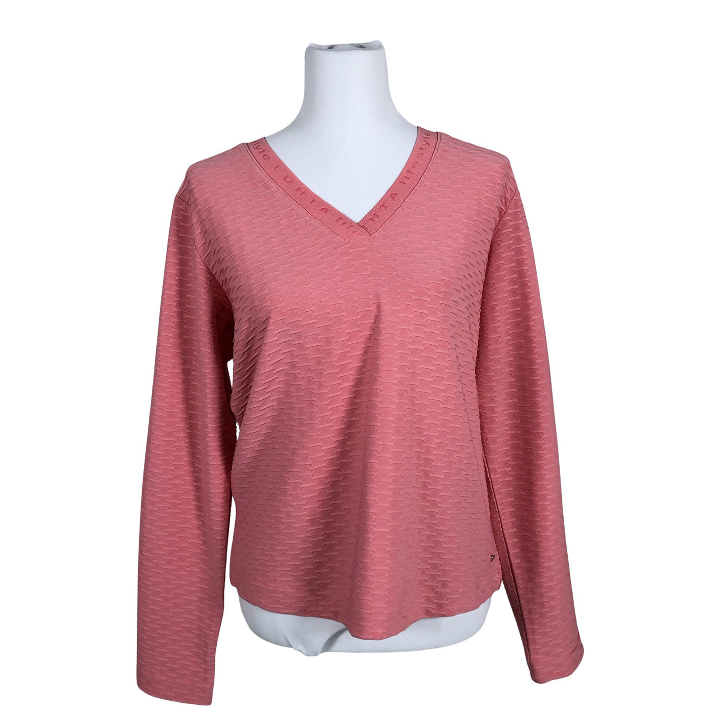 Unisex Luhta - Trikotaažist pluus, suurus 36 - Heleroosa (1)