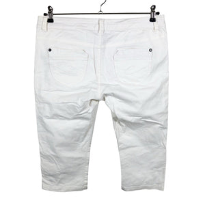 Unisex Esprit - Teksast poolpikad püksid, suurus 42 - Valge (3)