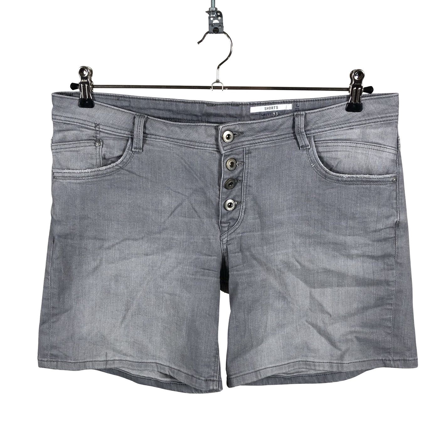 Unisex Esprit - Teksast lühikesed püksid, suurus W33 - Hall (1)