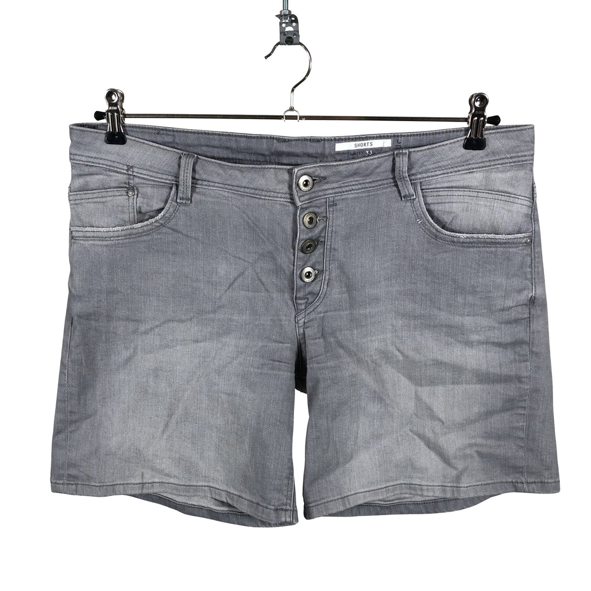 Unisex Esprit - Teksast lühikesed püksid, suurus W33 - Hall (1)