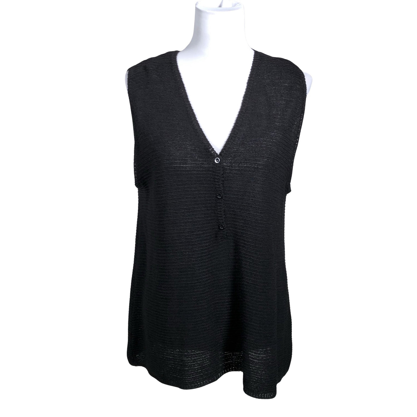 Unisex The Masai - Kootud vest, suurus 38 - Must (1)
