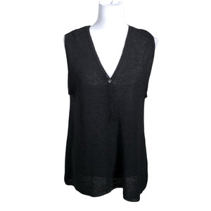 Unisex The Masai - Kootud vest, suurus 38 - Must (1)