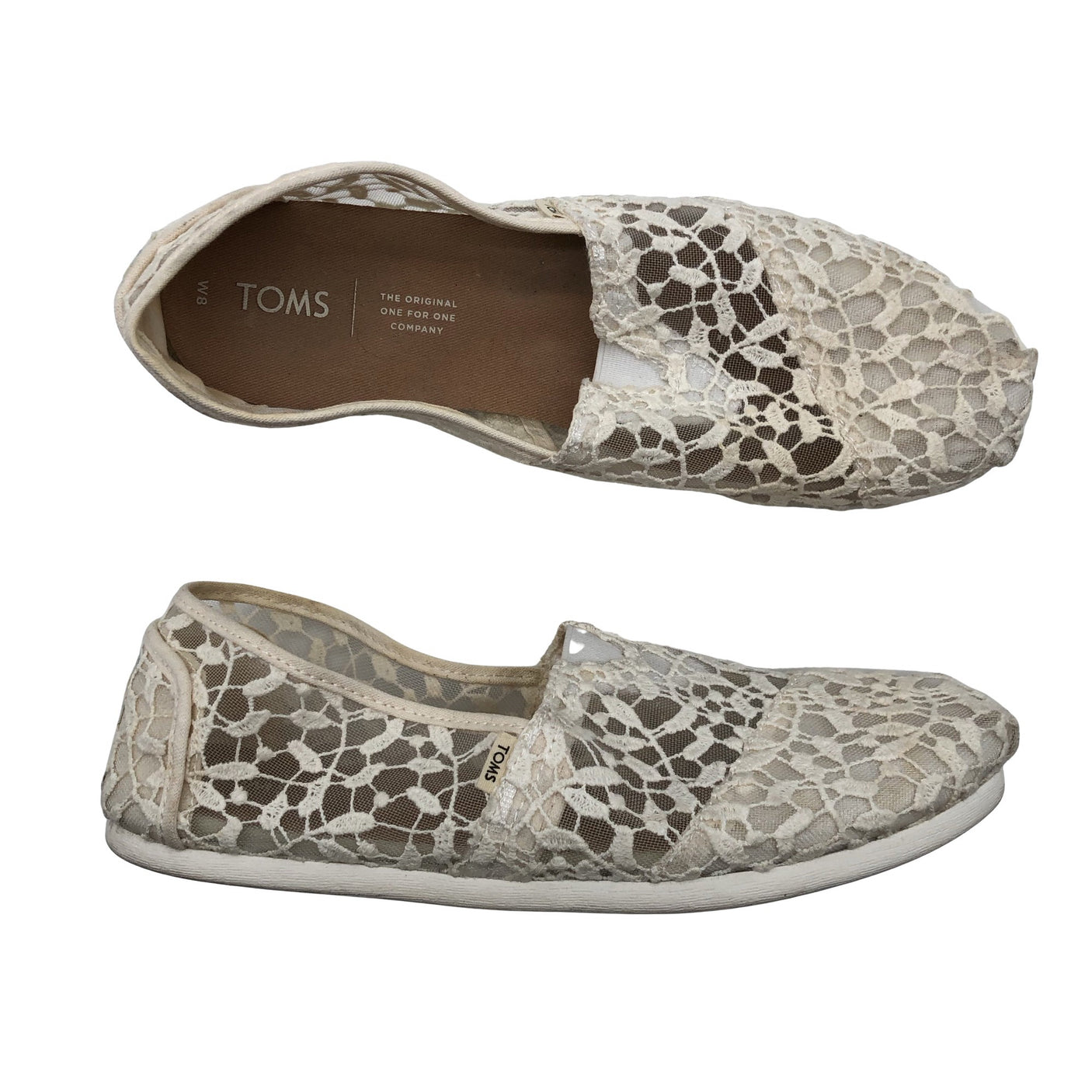 Unisex Toms - Mokassiinid, suurus 38 - Valge (1)