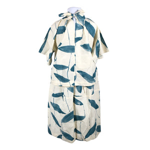 Unisex Marimekko - Lühikeste käistega pluus, suurus 44 - Roheline (3)