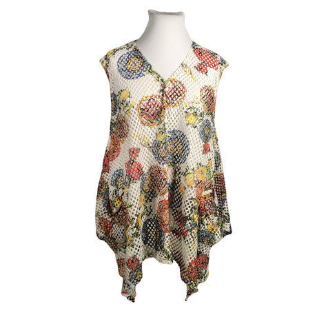 Unisex Handmade - Trikotaažist tuunika, suurus 46 - Valge ()