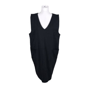 Unisex Puuvillatehdas - Trikotaažist kleit, suurus 40 - Must (1)