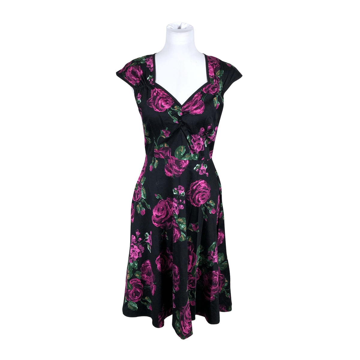 Unisex Lady Vintage - Mitteveniv kleit, suurus 38 - Must (1)