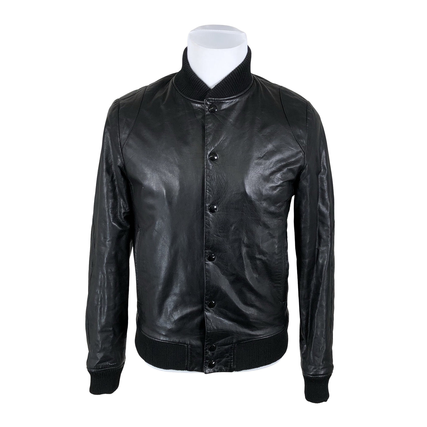 Unisex Filippa K. - Nahktagi, suurus S - Must (1)