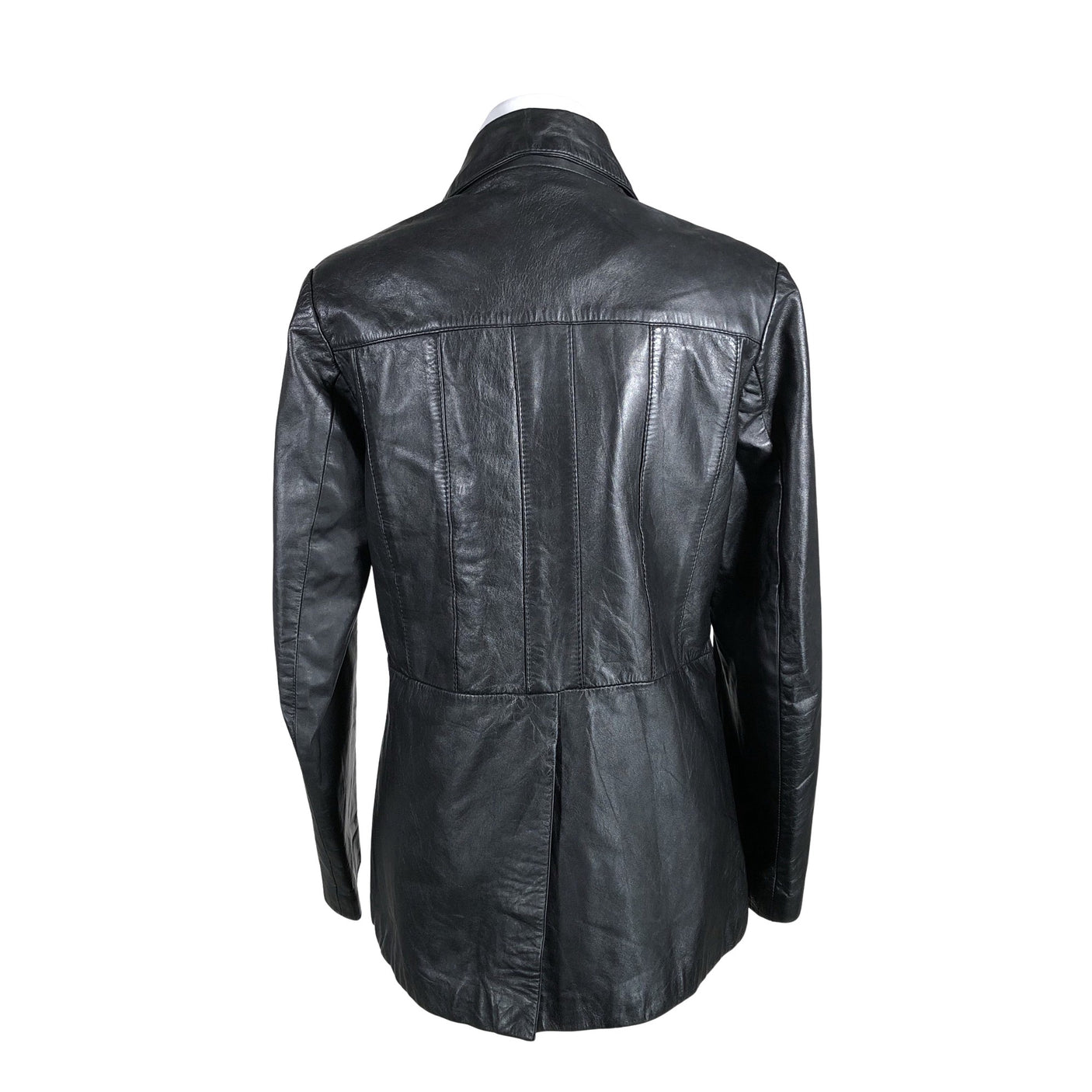 Unisex Handmade - Nahktagi, suurus 40 - Must (2)