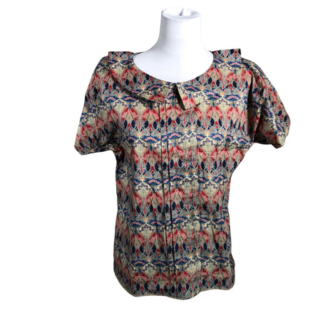 Unisex Liberty - Lühikeste käistega pluus, suurus 38 - Beige ()