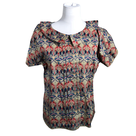 Unisex Liberty - Lühikeste käistega pluus, suurus 38 - Beige (2)