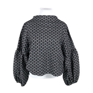Unisex Nouki - Trikotaažist pluus, suurus 46 - Must (1)