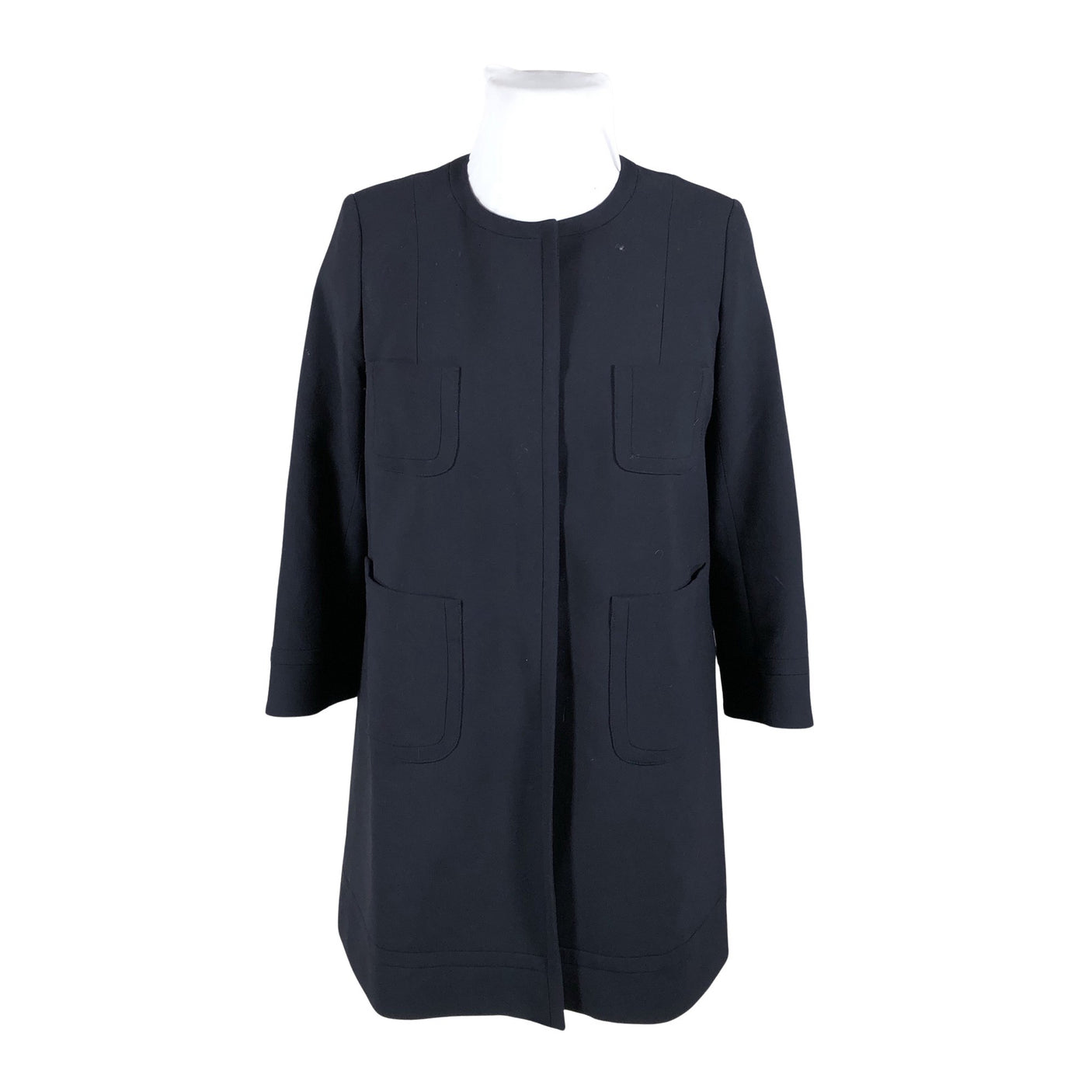 Unisex Tara Jarmon - Villane mantel, suurus 44 - Sinine (1)