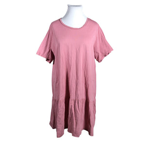 Unisex Zizzi - Trikotaažist kleit, suurus 46 - Heleroosa (1)