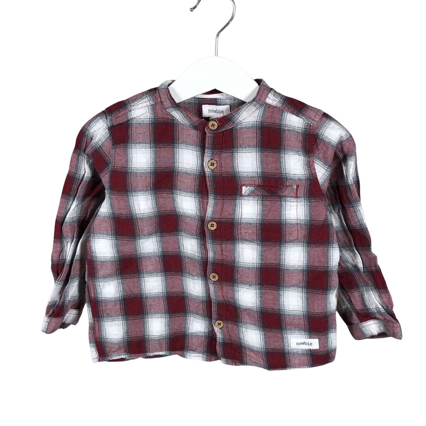 Unisex Newbie - Flanellsärk, suurus 80 - 86 - Punane (2)