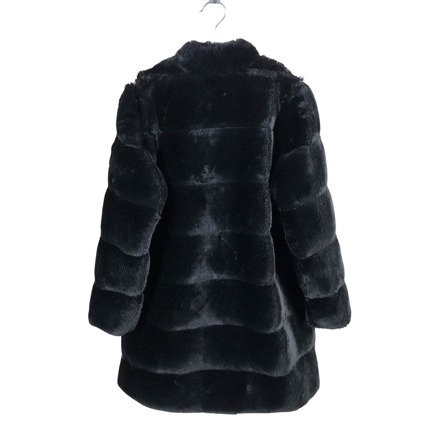 Unisex Mignelin - Kunstkarusnahast mantel, suurus 134 - 140 - Must (3)