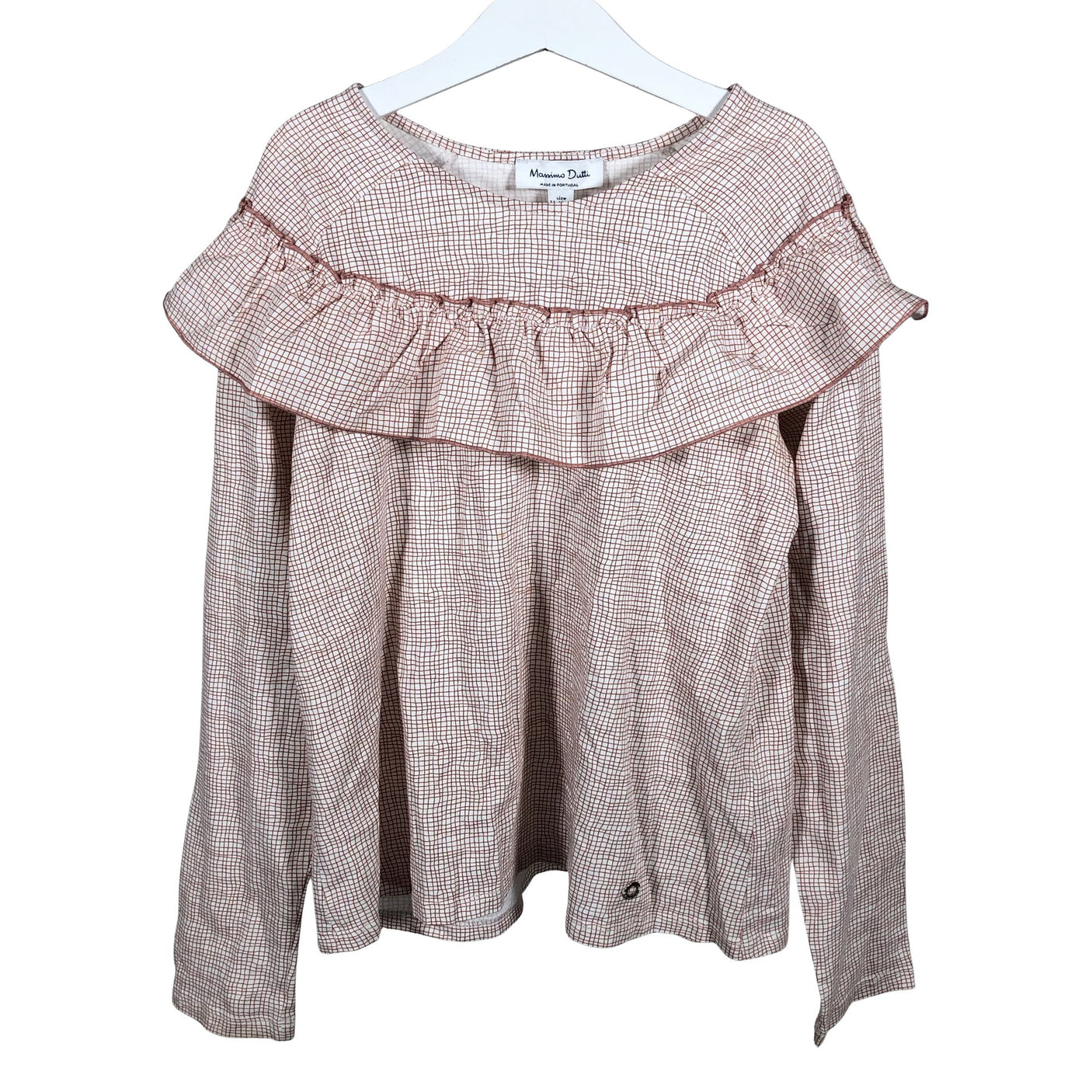 Unisex Massimo Dutti - Trikotaažist pluus, suurus 140 - 146 - Valge (2)