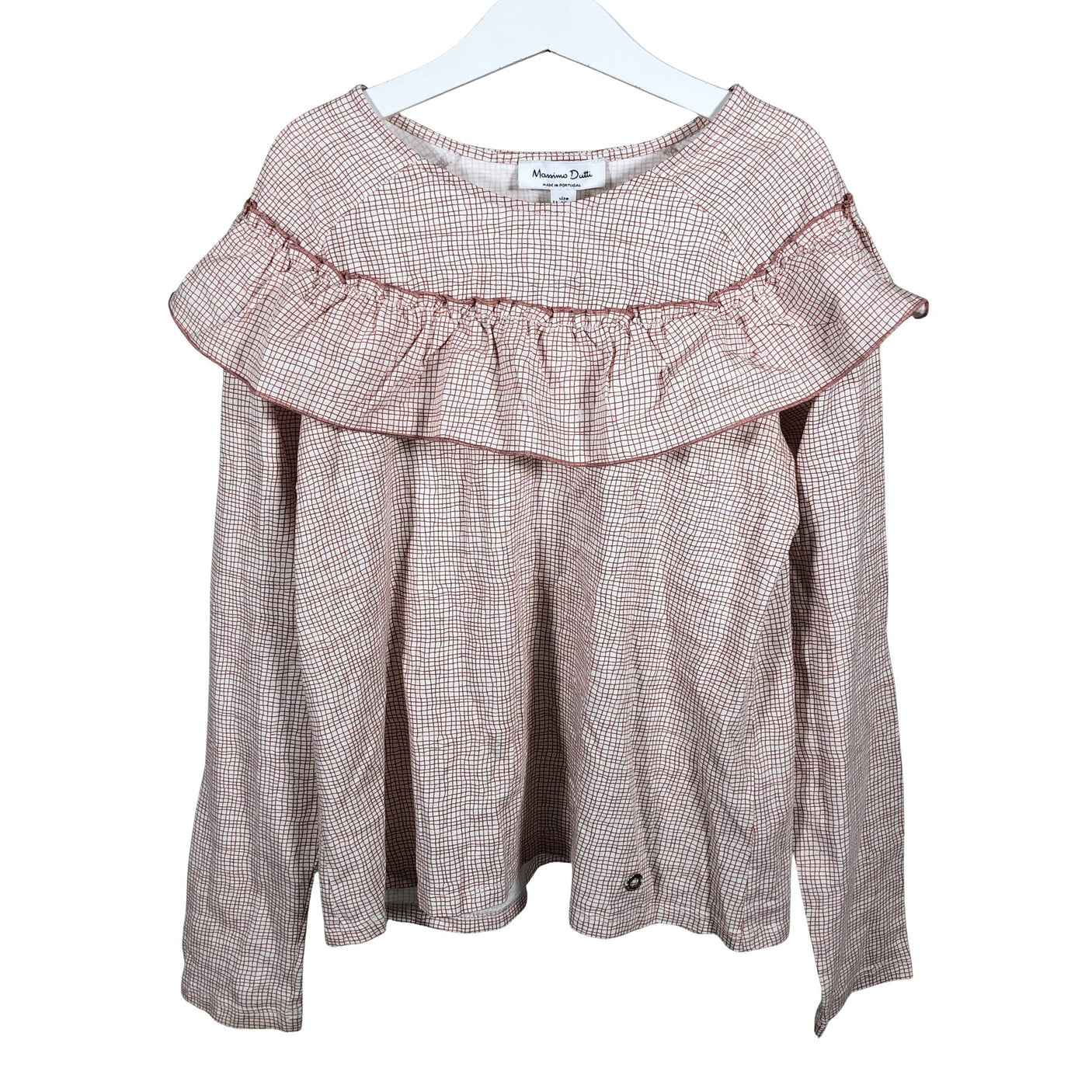 Unisex Massimo Dutti - Trikotaažist pluus, suurus 140 - 146 - Valge (1)
