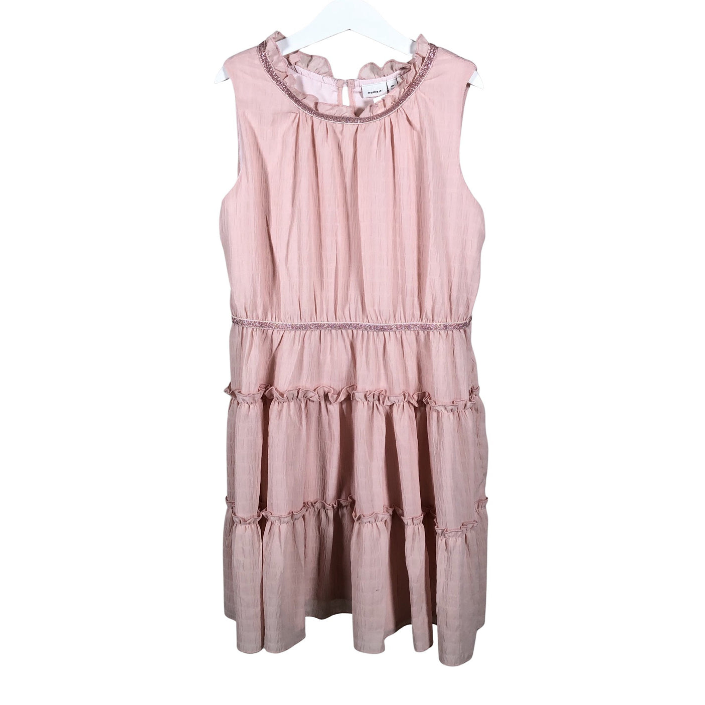 Unisex Name It - Õhuke kleit, suurus 140 - 146 - Heleroosa (2)