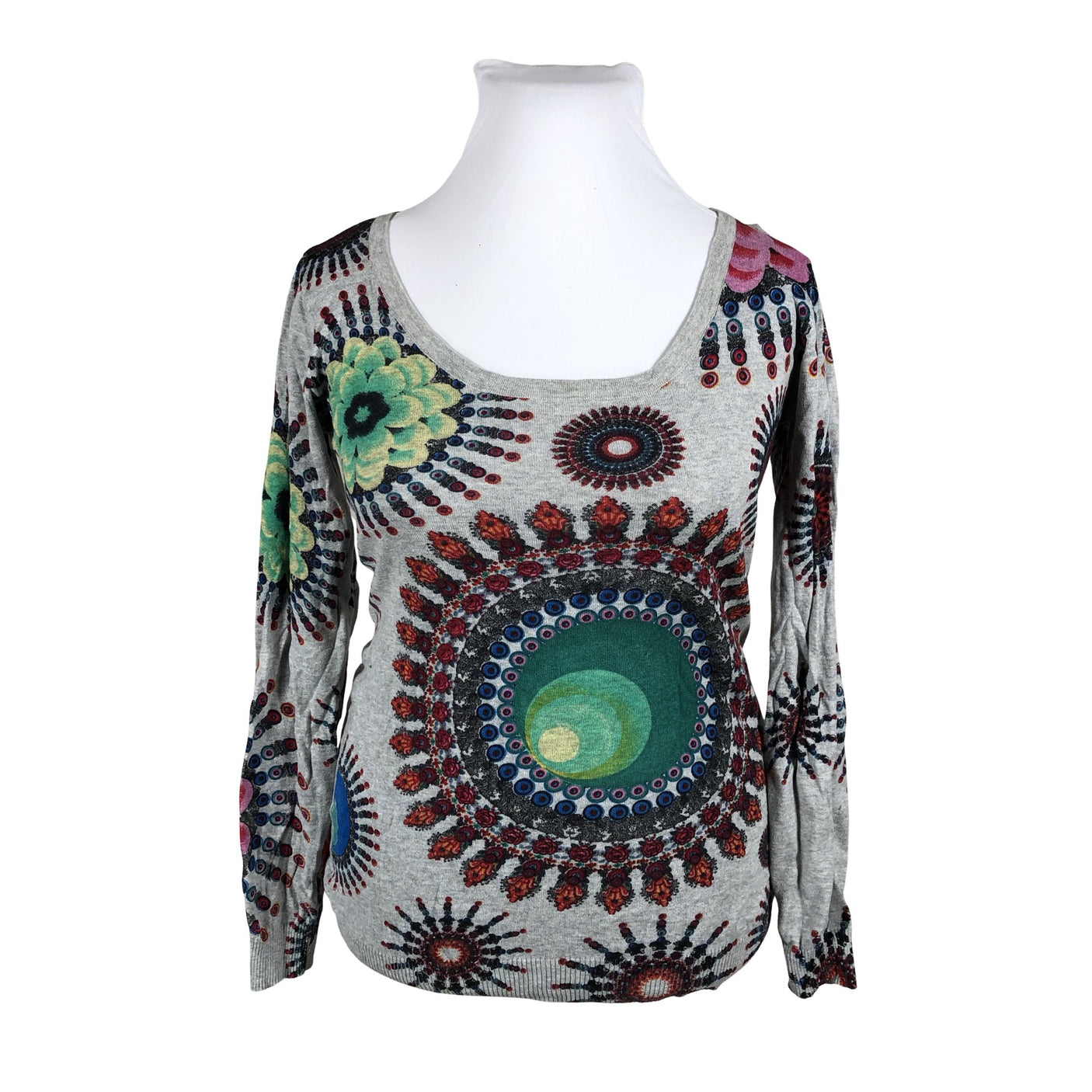 Unisex Desigual - Kampsun, suurus 42 - Hall (1)