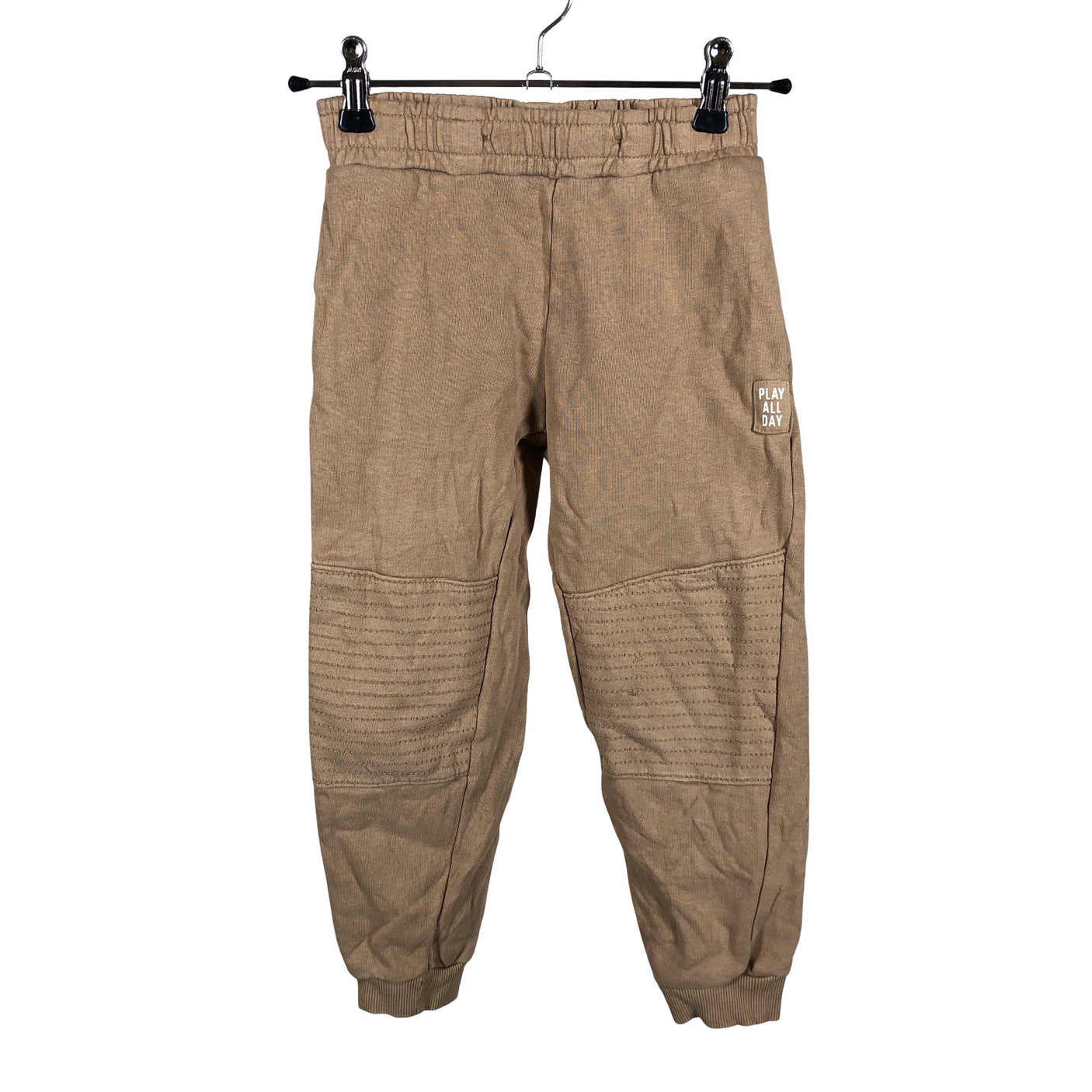 Unisex Lindex - Dressikangast püksid, suurus 116 - 122 - Beige (1)