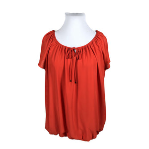 Unisex Aventura - Lühikeste käistega pluus, suurus 48 - Oranž (1)