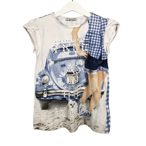 Unisex Mayoral - Trikotaažist kleit, suurus 122 - 128 - Valge (1)