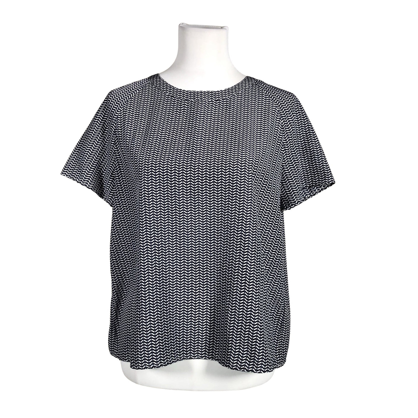 Unisex Opus - Lühikeste käistega pluus, suurus 38 - Sinine (1)