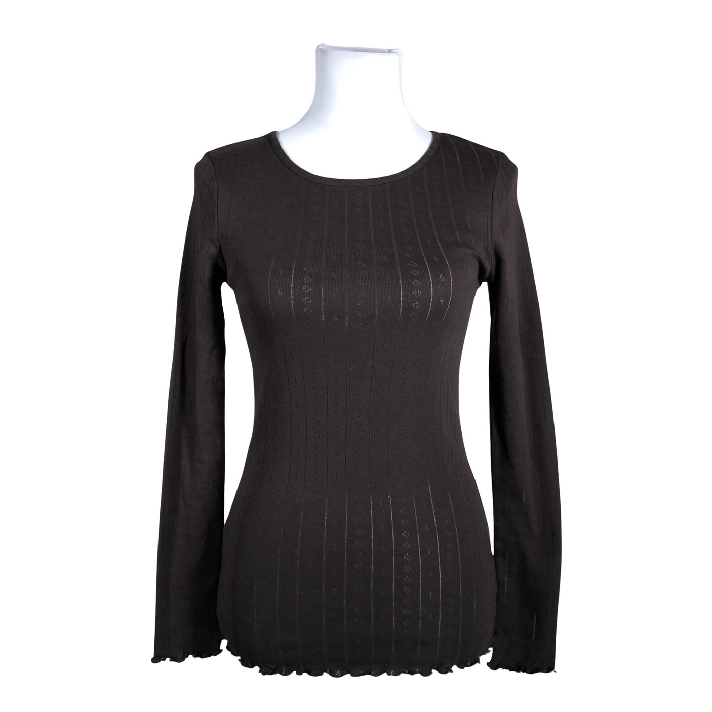 Unisex Skall studio - Trikotaažist pluus, suurus 36 - Pruun (1)