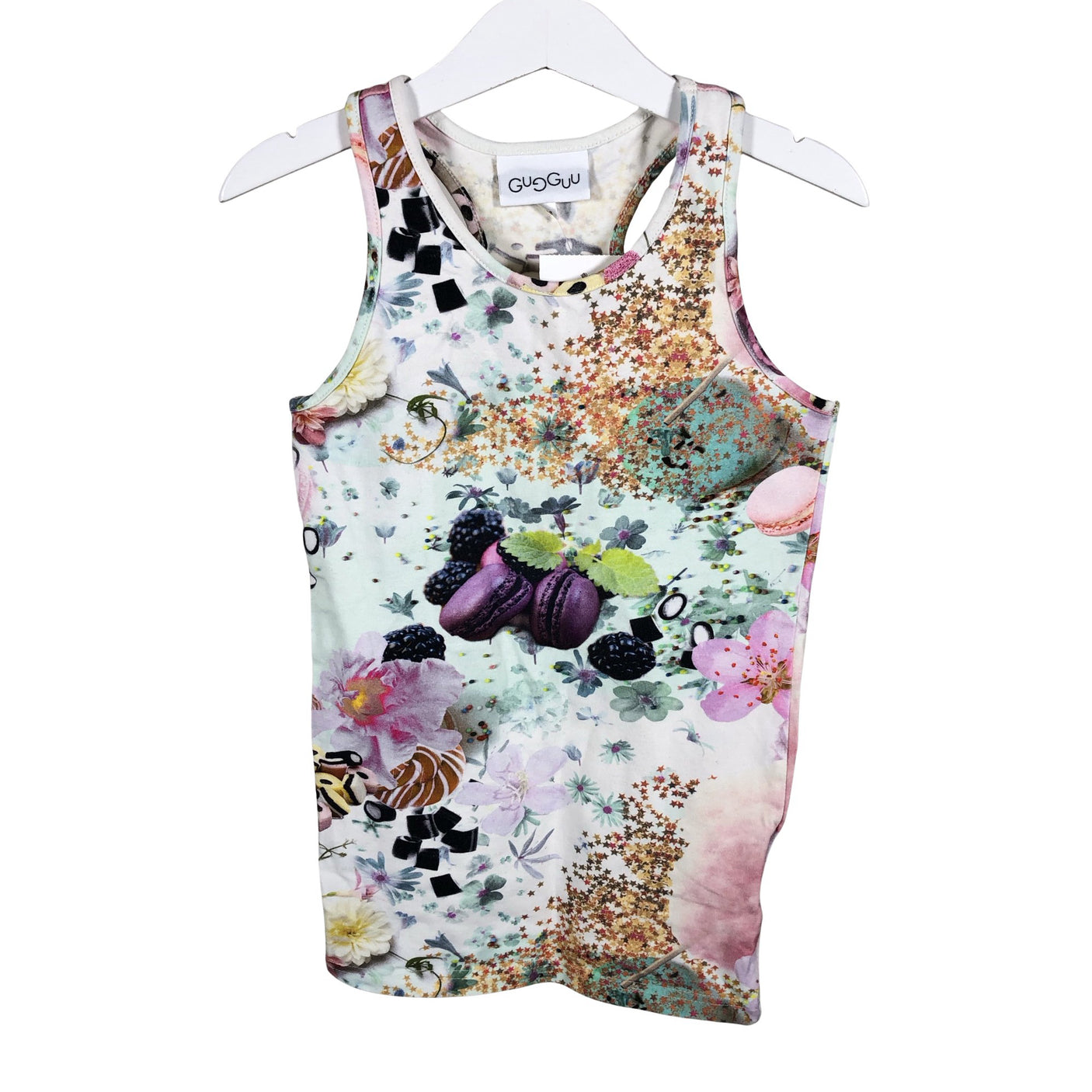 Unisex Gugguu - Trikotaažist tuunika, suurus 122 - 128 - Valge (2)