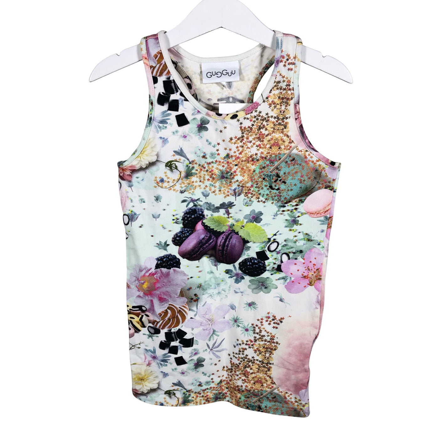Unisex Gugguu - Trikotaažist tuunika, suurus 122 - 128 - Valge (1)