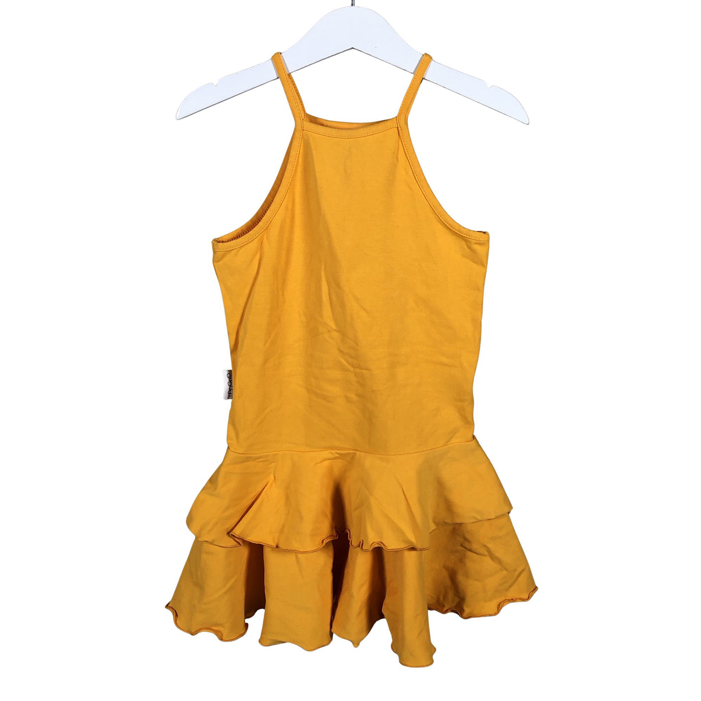 Unisex Gugguu - Trikotaažist kleit, suurus 110 - 116 - Kollane (2)