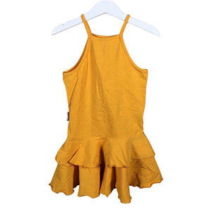 Unisex Gugguu - Trikotaažist kleit, suurus 110 - 116 - Kollane (1)