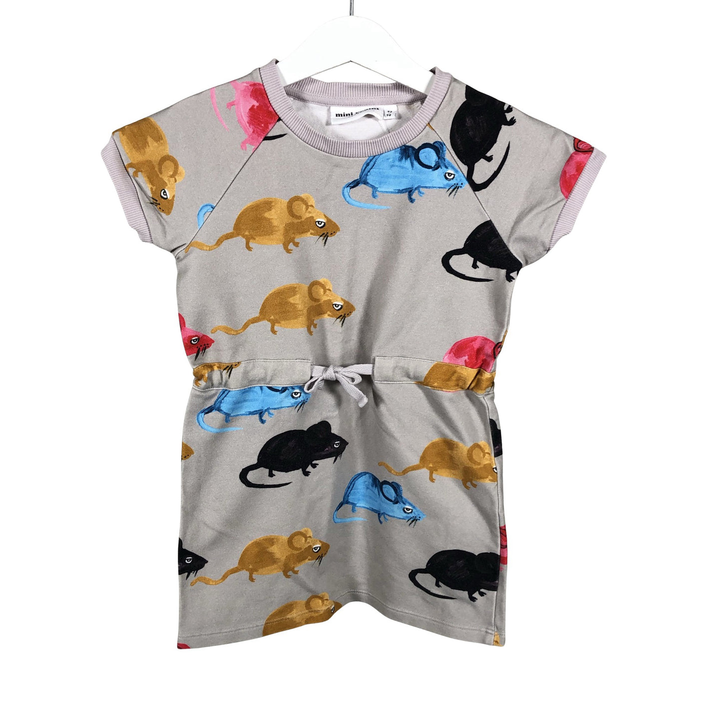 Unisex Mini Rodini - Dressikangast kleit, suurus 92 - 98 - Hall (2)