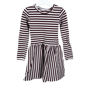 Unisex Metsola - Trikotaažist kleit, suurus 122 - 128 - Veinipunane (1)