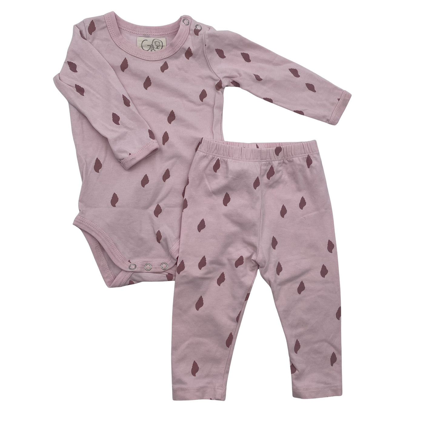 Unisex Gro - Bodi, suurus 56 - 62 - Heleroosa (1)